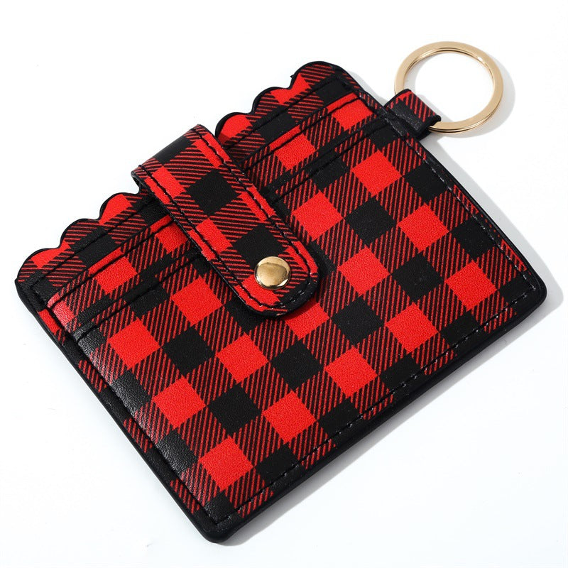 Bolsa De Tarjeta De Llavero De Cuero De PU Al Por Mayor